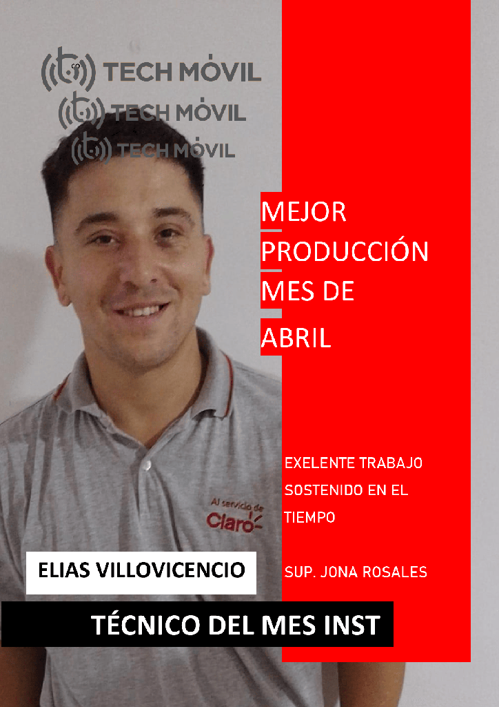 TÉCNICO DEL MES ABRIL